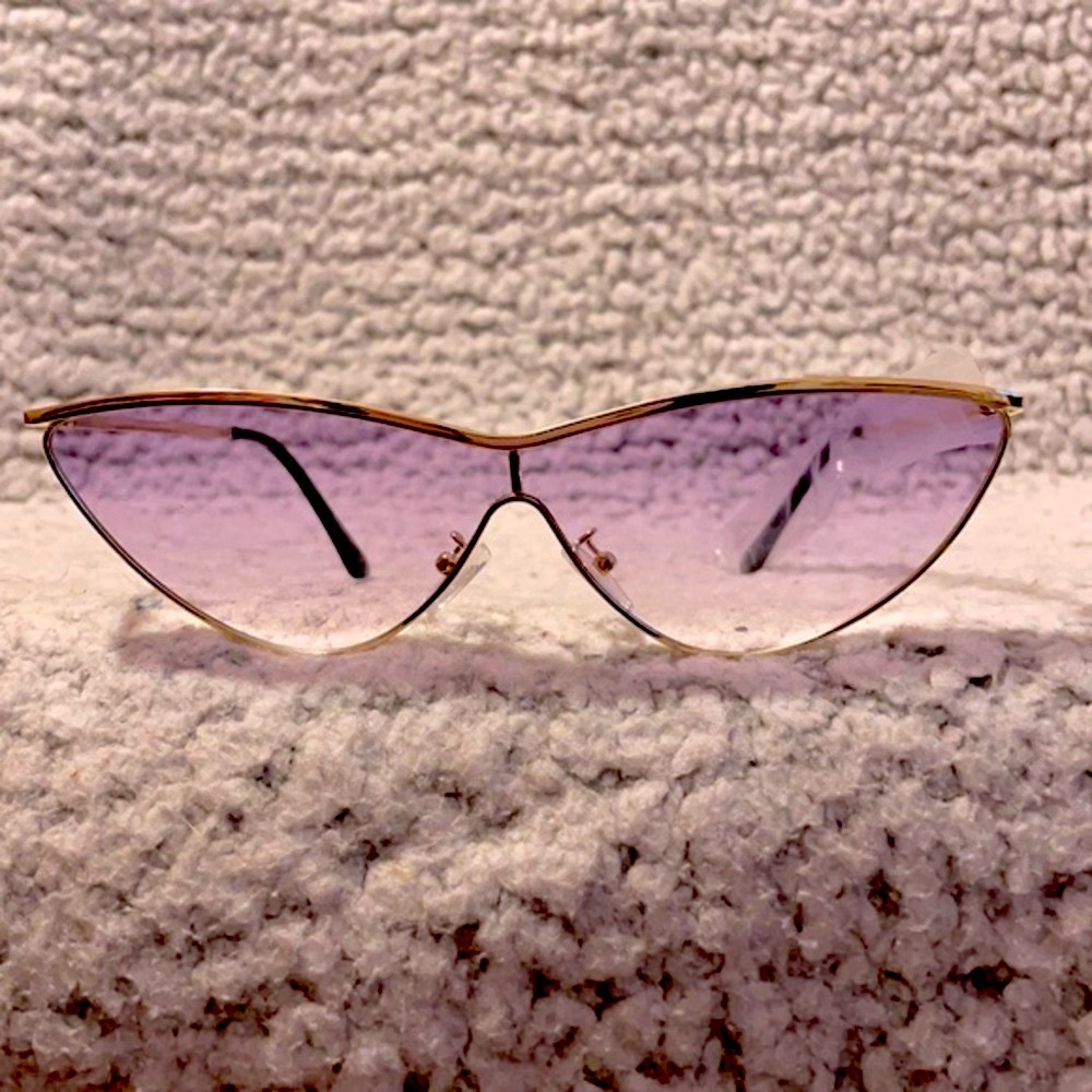 New Retro Cat Eye Purple Sunglasses